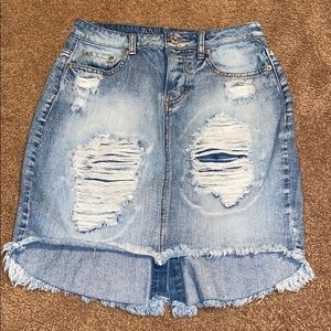 Vanilla Star Ripped Skirt